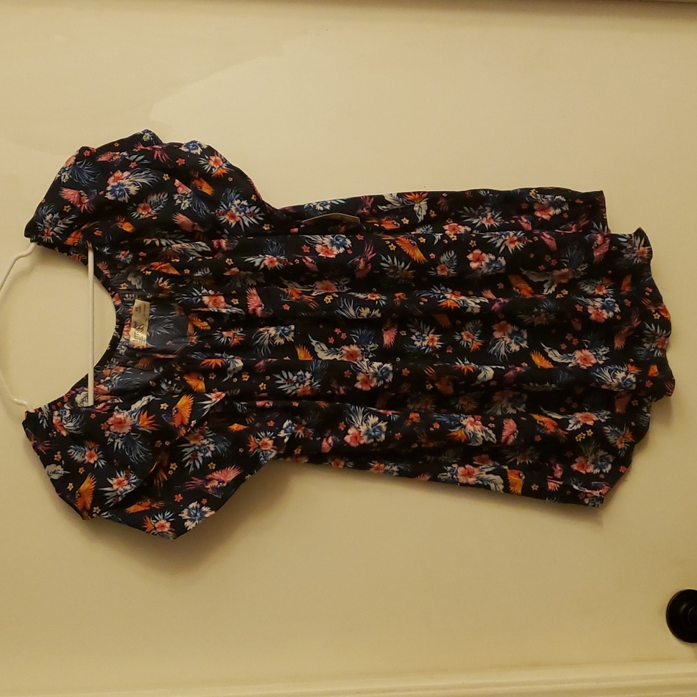 Tropical Peasant Top